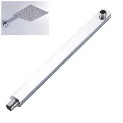 Picture of 40 Cm wall ceiling mounted shower arm stainless steel bathroom shower accessories (Silver)