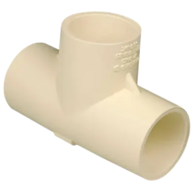 Picture of CPVC 3/4 INCH PLAIN TEE ERA 6 PCS (Off White)