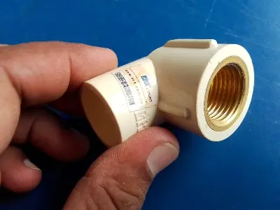 Picture of ERA CPVC3/4 X 1/2 Inch CPVC Brass Elbow (Ivory)