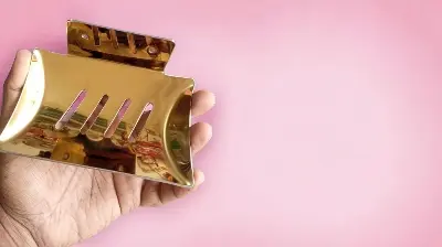 Picture of Wall Mounted Stainless Steel Soap Case Golden Color (Gold)