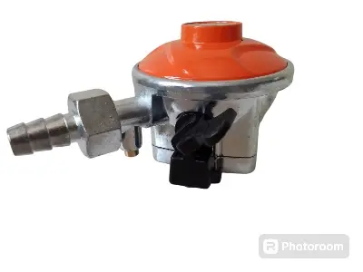 Picture of HAYAT Auto Safety GAS Regulator - High Quality Maximum Safety Device for LPG - 22MM with MeterMulticolor