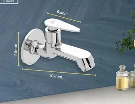 Picture of LUXURY BRASS WATER TAP SQUARE SHAPE (Silver)