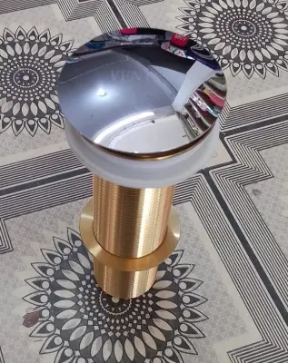 Picture of 7 inch Basin Pop Up Mushroom Waste Brass (Gold)