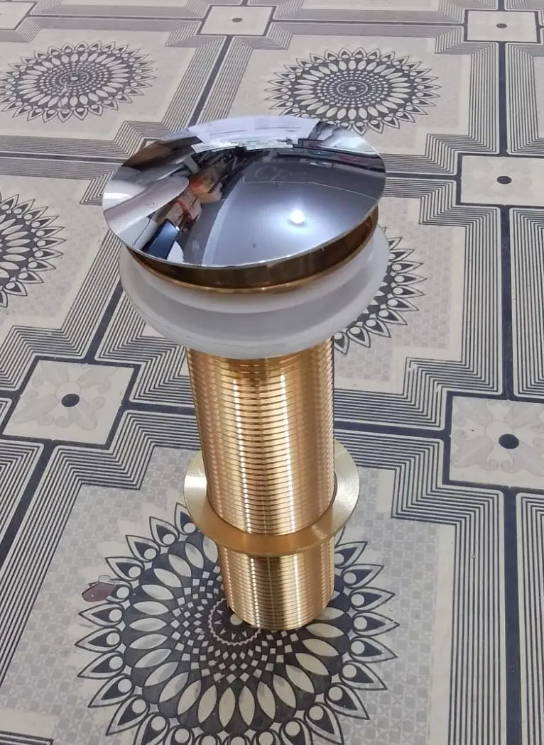 Picture of 7 inch Basin Pop Up Mushroom Waste Brass (Gold)