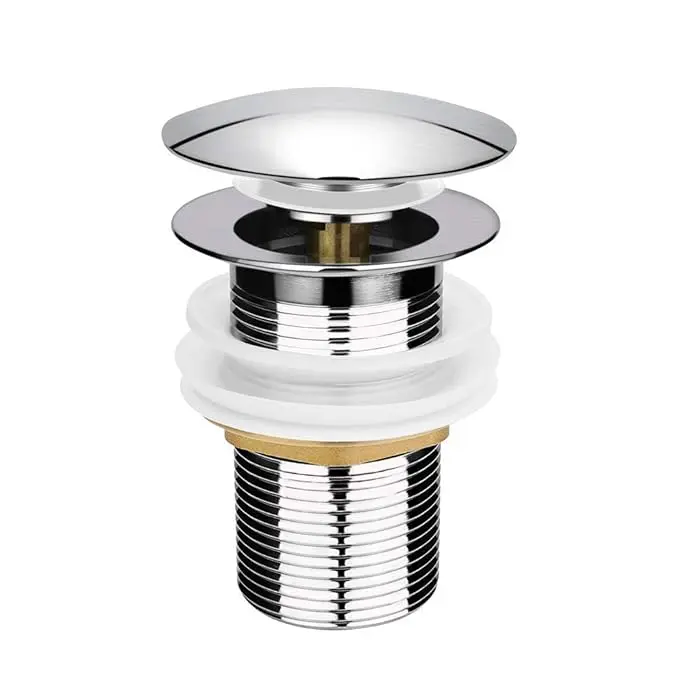 Picture of Heavy Quality Italy Full Brass Pop Up Full Thread Waste Coupling 32 MM (4 INCH) (Silver)