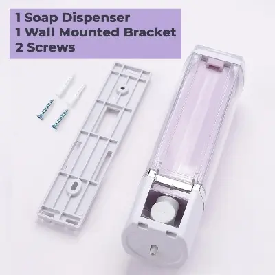 Picture of Shampoo & Soap Dispenser | Wall Mounted | Soap Dispenser for Kitchen & Bathroom | Refillable, Lightweight & Durable | Easy to Clean |- 250 ml