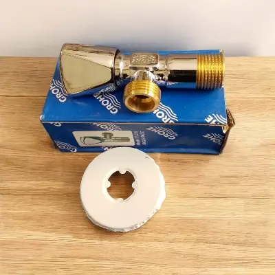 Picture of GROHE Metal Angle Valve 1/2 Inch, Chrome (Silver)