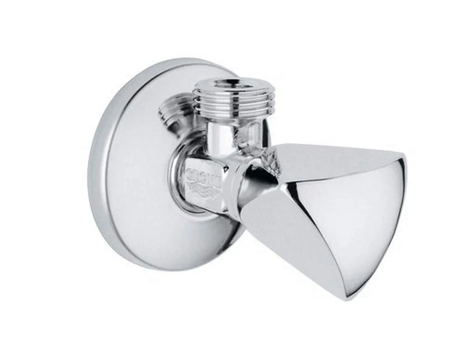 Picture of GROHE Metal Angle Valve 1/2 Inch, Chrome (Silver)