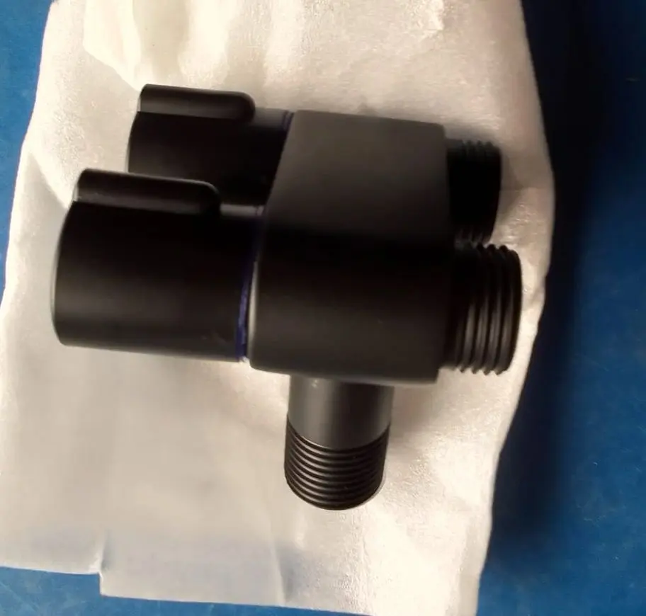 Picture of 1 in 2 Out Dual Control Valves for Washing Machine - Bathroom Faucet, & Pull Out Sprayer, Accessory for Easy Temperature & Flow Control, Bathroom Upgrade2 in one silver