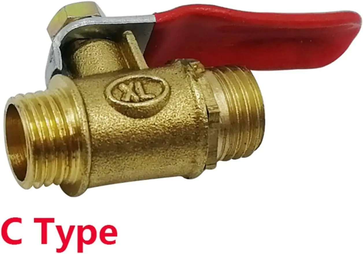 Picture of 1/4" Shut-off valve for LP or LPG valve, water pipe, brass globe valve, toilet shut-off, brass globe valve, straight1/4hose clump valve, 1/4 female valve