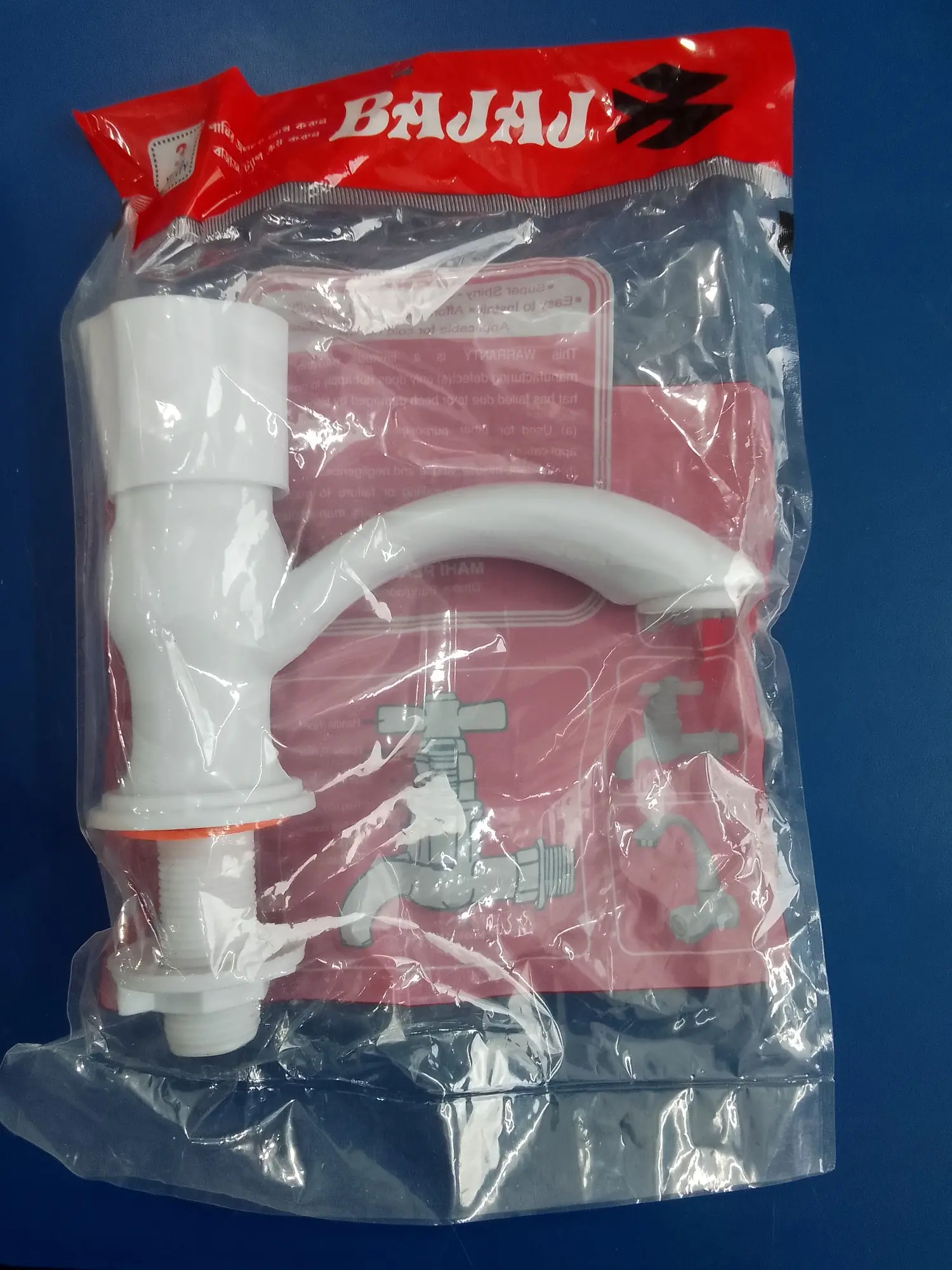 Picture of Basin Pillar Cock Thread -White (White)