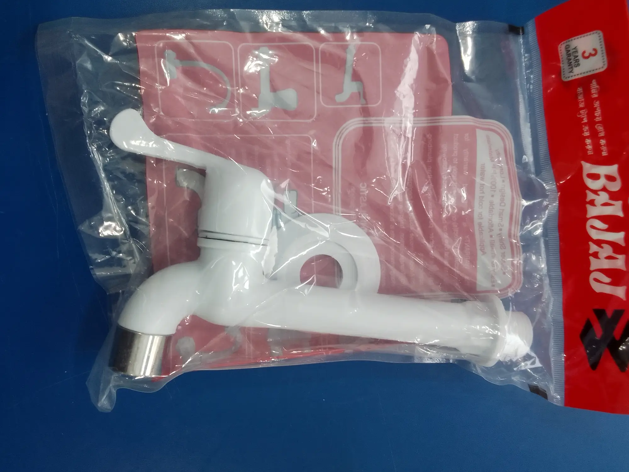 Picture of HANDLE SINK BIB COCK (White)