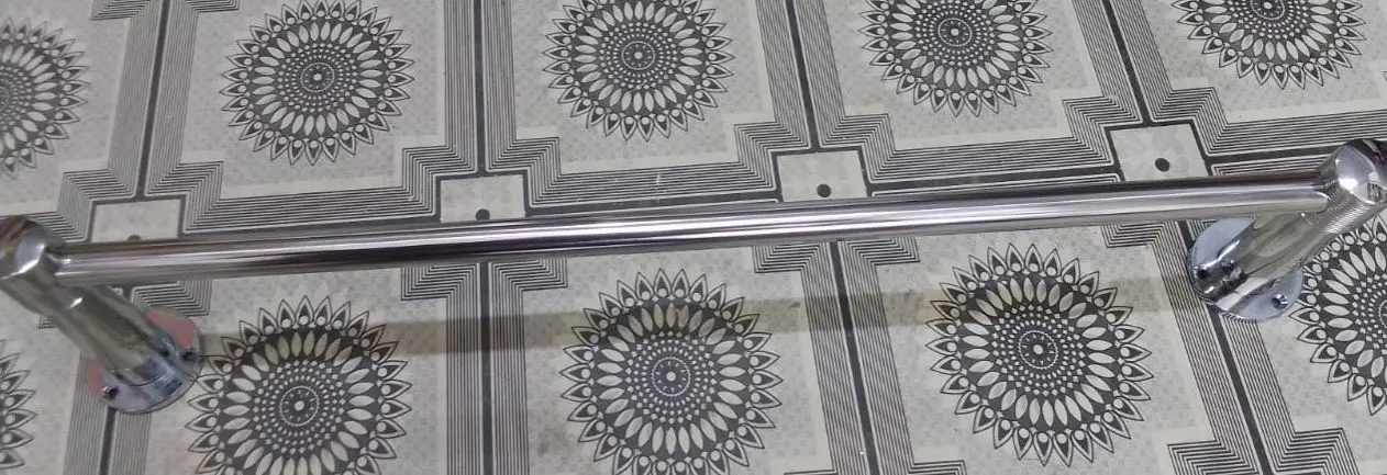 Picture of Towel Bar, Stainless Steel towel rail , Wall Mounted Stainless Steel (Size : 60cm) (Silver)