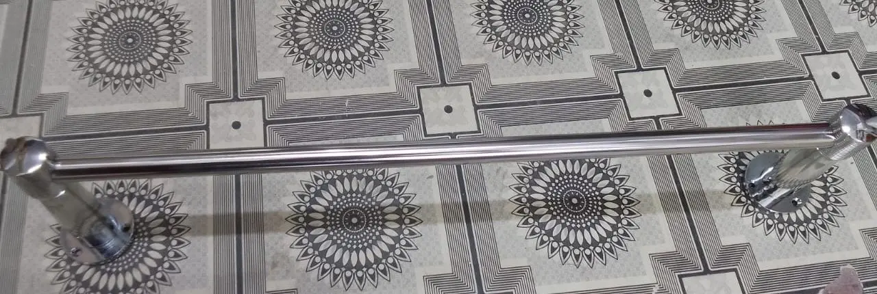 Picture of Towel Bar, Stainless Steel towel rail , Wall Mounted Stainless Steel (Size : 60cm) (Silver)