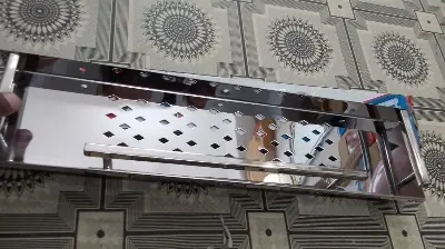 Picture of Bathroom Shower Shelf / Basin Shelf 20-21 Inch Bathroom Shelf Wall Mount Shower 100% Stainless Steel (Silver)