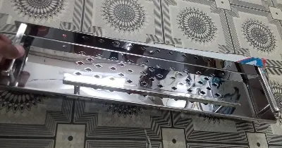 Picture of Bathroom Shower Shelf / Basin Shelf 20-21 Inch Bathroom Shelf Wall Mount Shower 100% Stainless Steel (Silver)