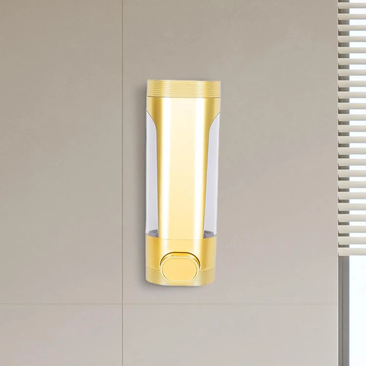 Picture of Wall Mounted Soap Dispenser 400ml Shower Dispenser for Family Shower Kitchen Gold | Soap Dishes & Dispensers | Bath-china