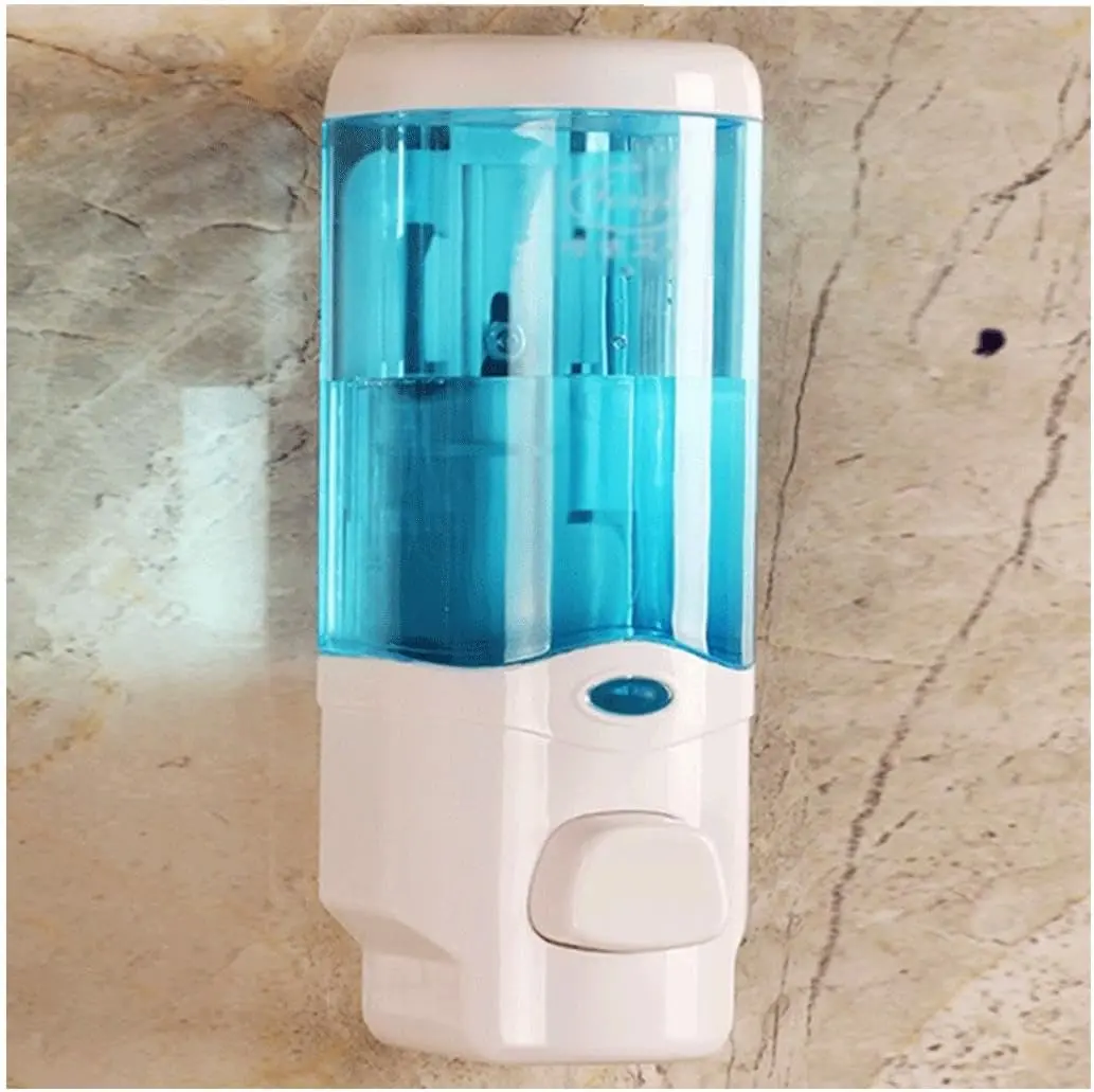 Picture of Liquid Soap Dispenser Space Saving Odorless Wall Mount Shampoo Dispenser Safe Locking Lid Transparent For Washing Up Liquid For Bathroom-china