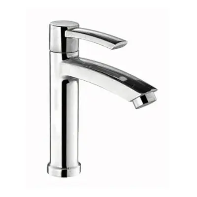 Picture of 7" Modern Basin pillar Cock Zinc Material/wash basin Faucet (Silver)