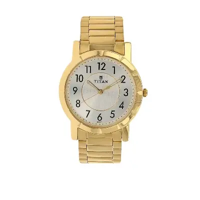 Picture of Titan 1647Ym01 Quartz Analog Silver Dial Stainless Steel Strap Watch For Men