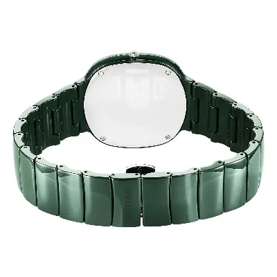 Picture of Titan 1841Qc05 Squircle Camo Quartz Analog Green Dial Ceramic Strap Watch For Unisex