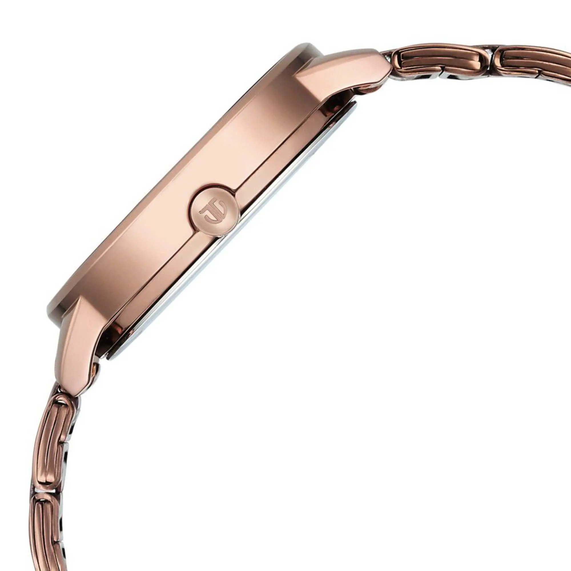 Picture of Titan Razzle Dazzle Quartz Analog Pink Dial Brown Stainless Steel Strap Watch For Women