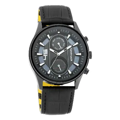 Picture of FastFit Watch with Black Dial & Leather Strap