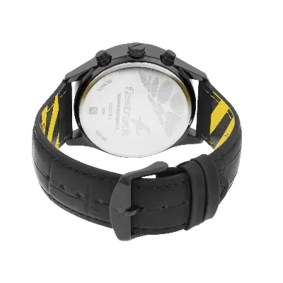 Picture of FastFit Watch with Black Dial & Leather Strap