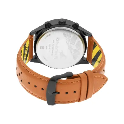 Picture of FastFit Watch with Dark Blue Dial & Leather Strap