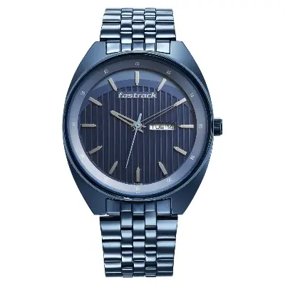 Picture of Fastrack Snob X Blue Dial Metal Strap Watch for Guys