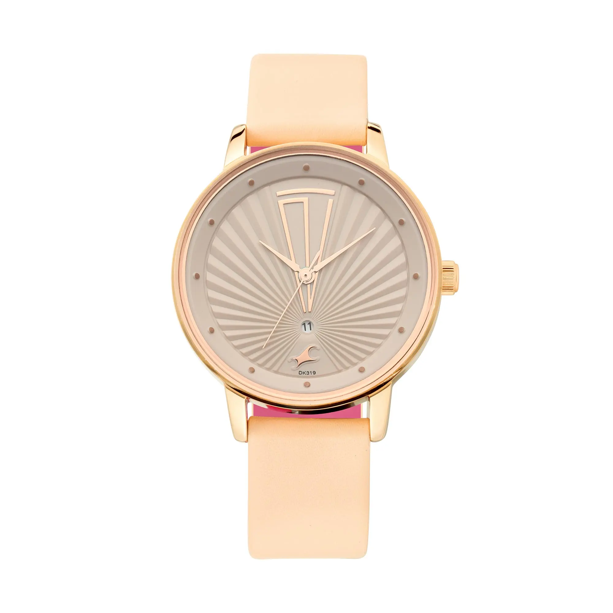 Picture of Fastrack - Ruffles Beige Dial Leather Strap Watch
