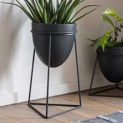 Picture of Metal Plant Stand Corner- 1pc (Black)