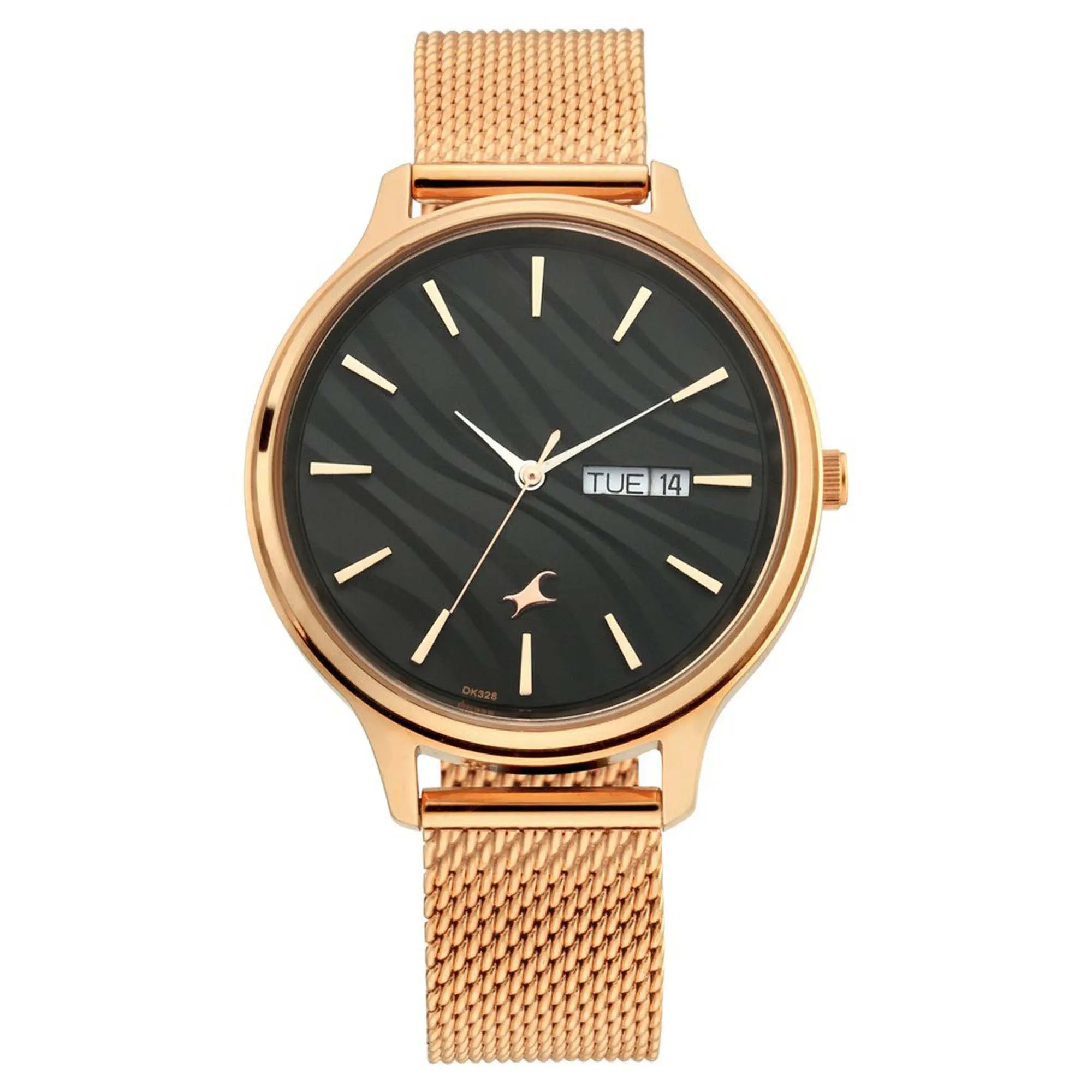 Picture of Fastrack - Ruffles Black Dial Metal Mesh Strap Watch