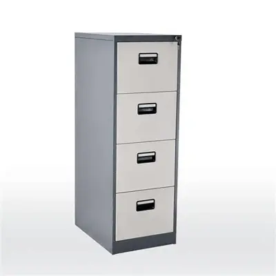 Picture of 4 Drawer Metal File Cabinet – Iron Body, Lockable, Heavy-Duty Metal Storage(No shipping fee)
