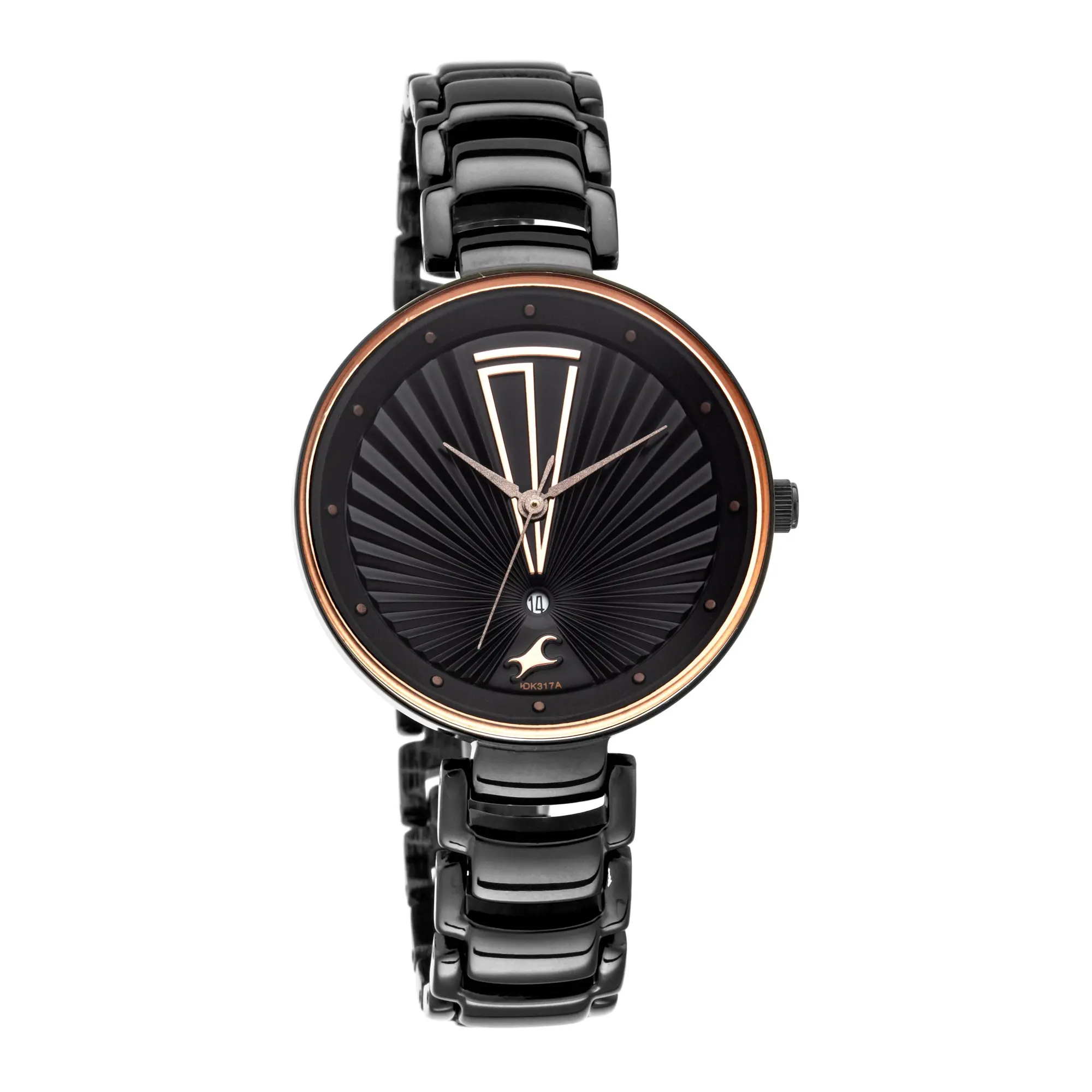 Picture of Fastrack - Ruffles Black Dial Stainless Steel Strap Watch