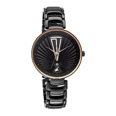 Picture of Fastrack - Ruffles Black Dial Stainless Steel Strap Watch