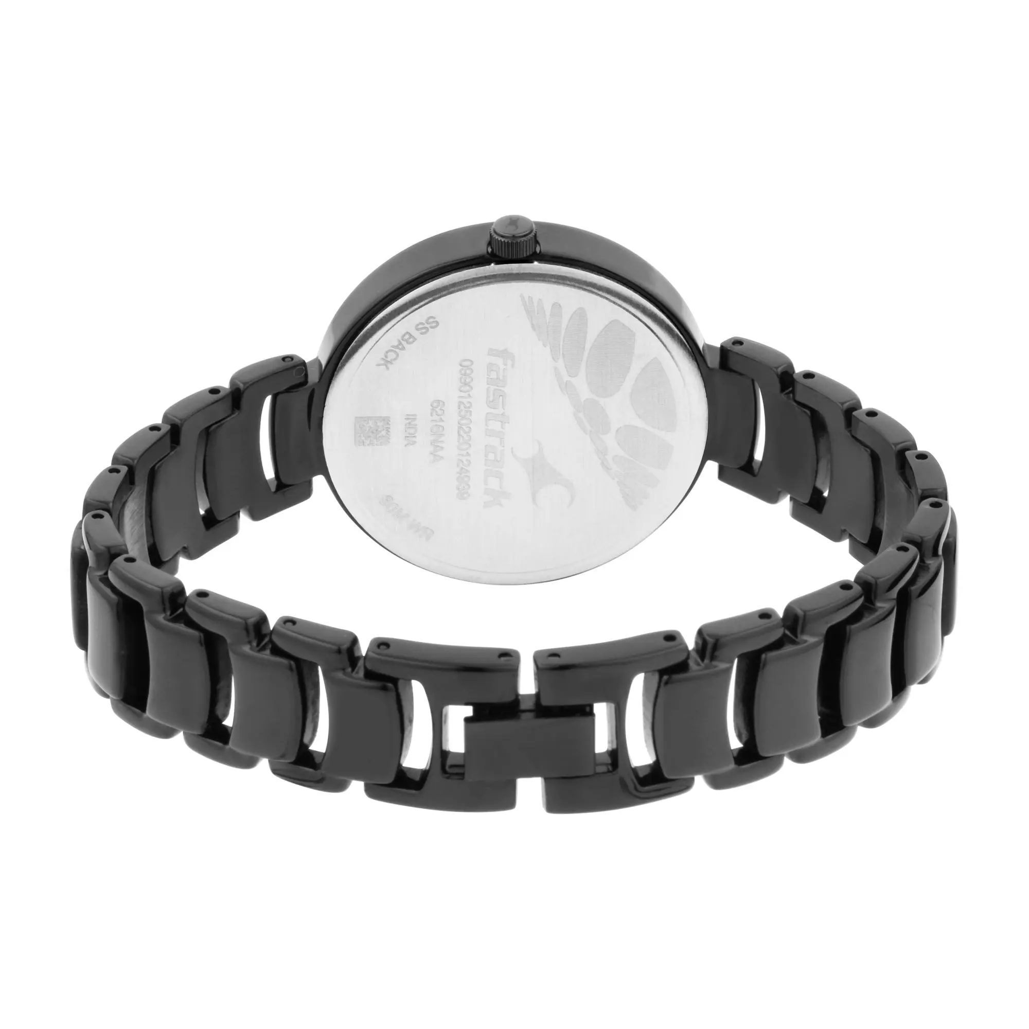 Picture of Fastrack - Ruffles Black Dial Stainless Steel Strap Watch