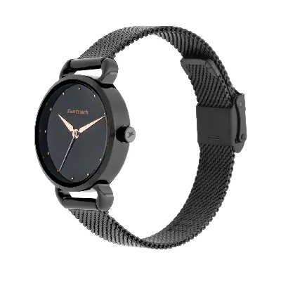 Picture of Fastrack Animal Print Watch with Black Dial