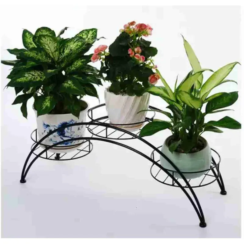 Picture of Plant Stand 3 Tier Plant Stand Indoor Pot Stand Wrought Iron Planter Stand(No shipping fee) (Black)