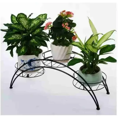 Picture of Plant Stand 3 Tier Plant Stand Indoor Pot Stand Wrought Iron Planter Stand(No shipping fee) (Black)