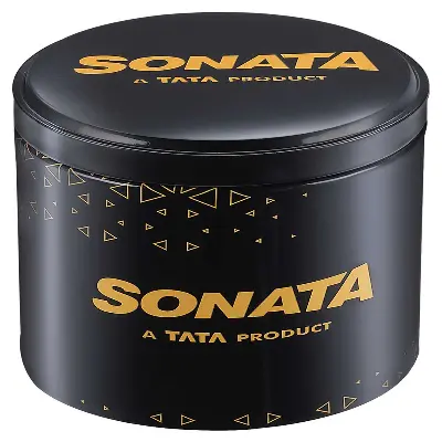 Picture of Sonata White Round Dial Rose Gold Strap Watch For Ladies