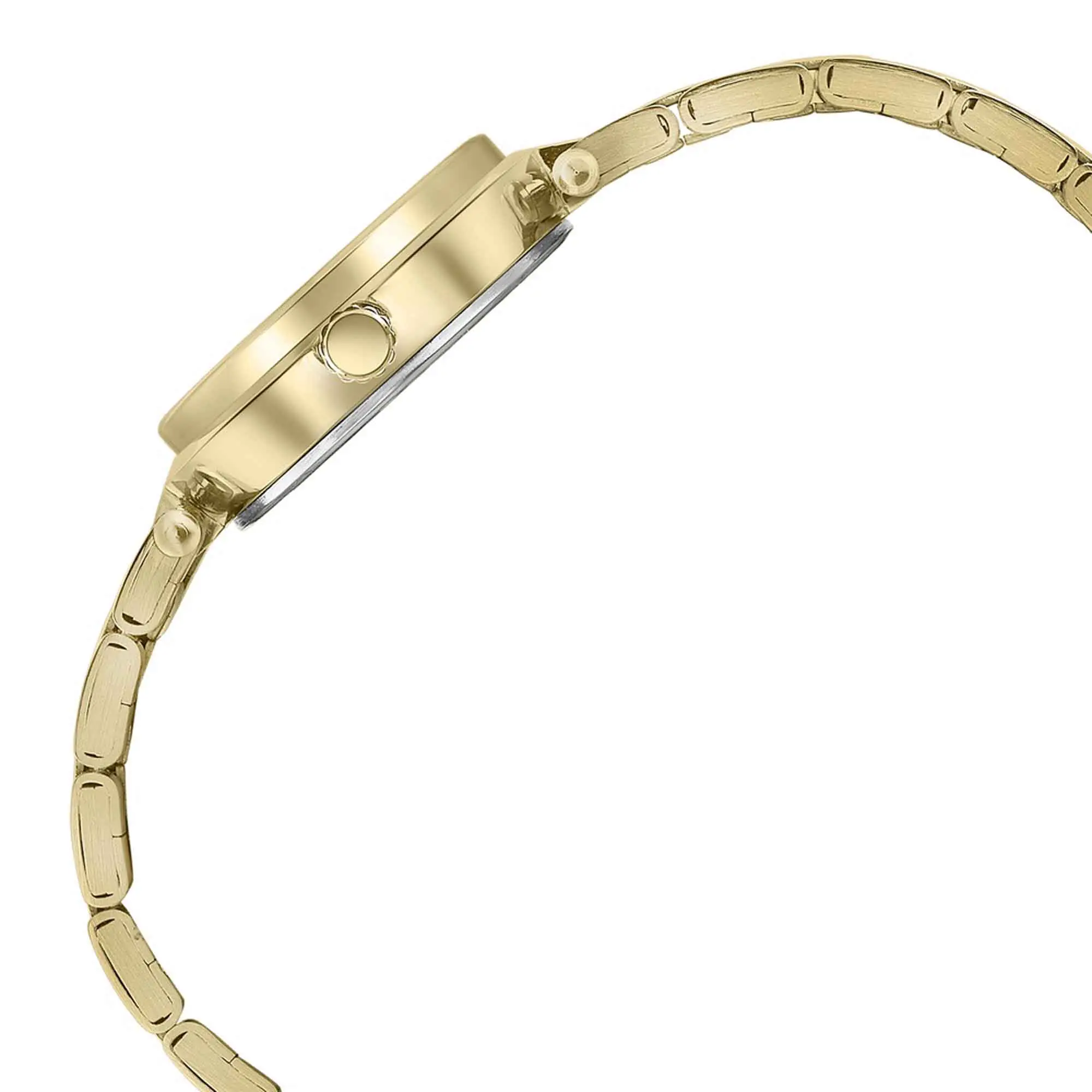 Picture of Sonata White Round Dial Gold Strap Watch For Ladies