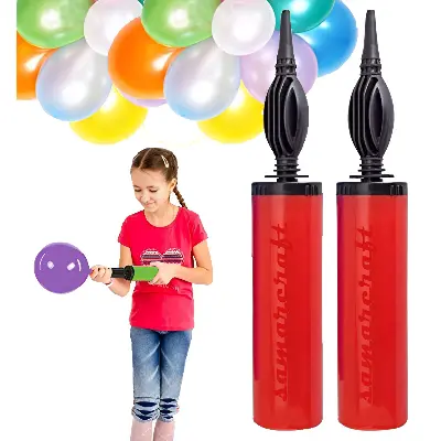 Picture of Balloon Manual Hand Pump for Latex, Foil, Helium air Balloon/Airpump/Balloons Pumper/Inflatable Machine/Balloon Pumping for Birthday Decorations Items Party Supplies, Balloon Accessories - Multicolor