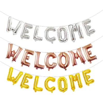 Picture of Welcome s Banner Office and Home School Party Decorations Retirement Celebrate Party Supplies