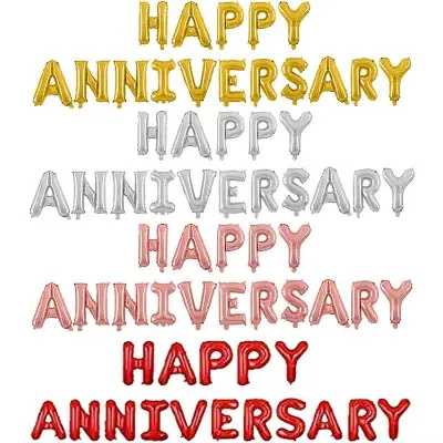 Picture of Happy Anniversary  Set Wedding Party Decoration Balloon