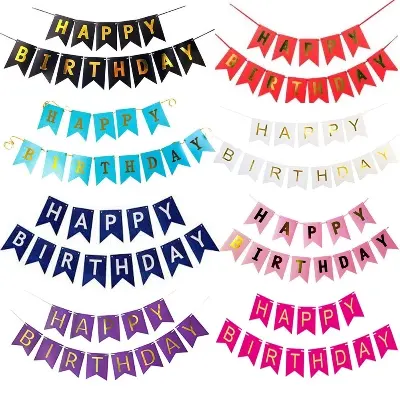 Picture of Happy Birthday Banner for Birthday Party Supplies, Happy Birthday Party Supplies