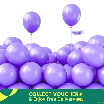 Picture of Purple Color Balloon - 15 Pcs - Purple