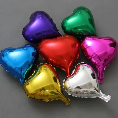 Picture of 18 inch Helium Heart Shaped s For Birthday, Anniversary, Baby Shower Wedding Valentine Decorations Love Balloons Party Decorations