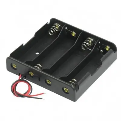 Picture of 3.7V 18650 battery Case Holder Bracket Storage 4x Slot (Black)