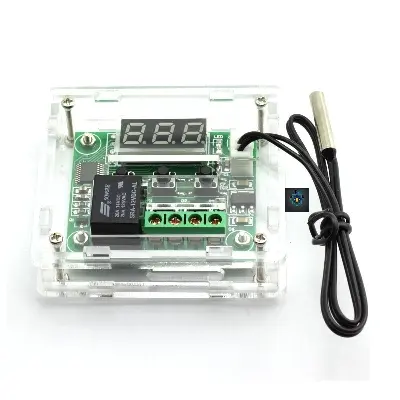 Picture of W1209 Incubator Controller + Diy Acrylic Box Abs Plastic Case Ntc Thermocouple Heat Cool Temperature Controller - Solar Panel - Power Bank Circuit - power bank circuit (Multicolor)
